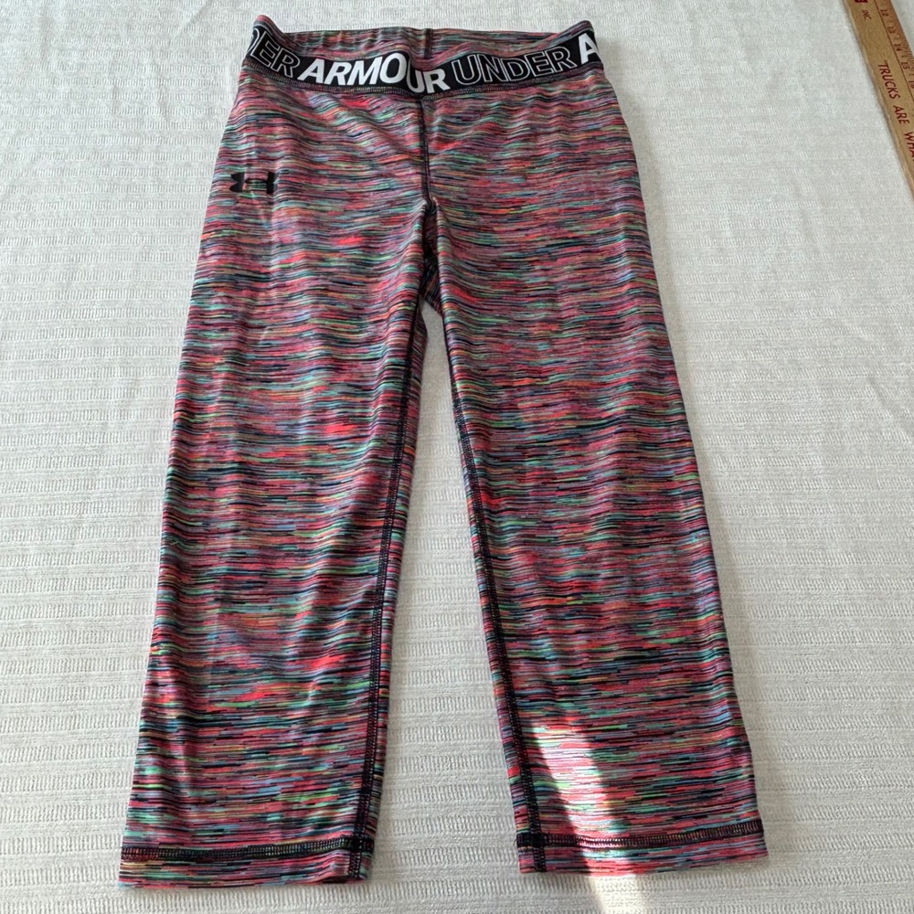 Under Armour HeatGear Space Dye Crop Leggings Multicolor 1305645 Size XS